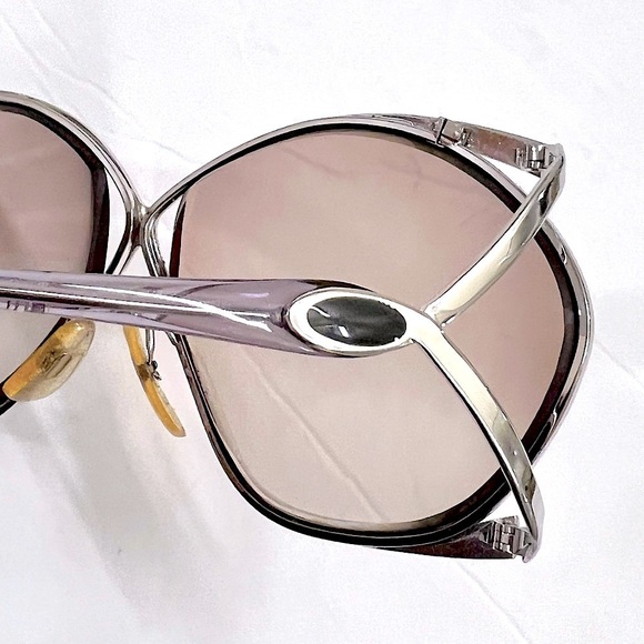 Vintage 70s-80s Oversized Expression Silver Large Butterfly Eyeglass Frames main image 7